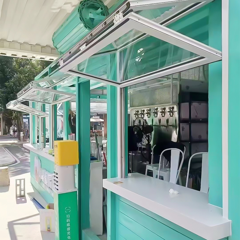 How can folding windows help stores attract more customers?